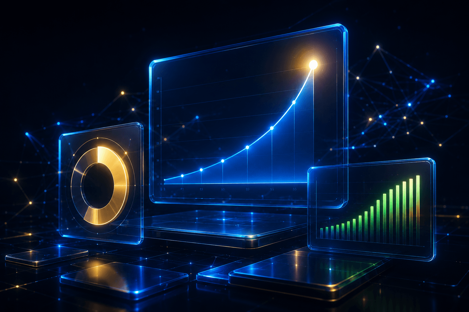 Dashboard de performance e crescimento
